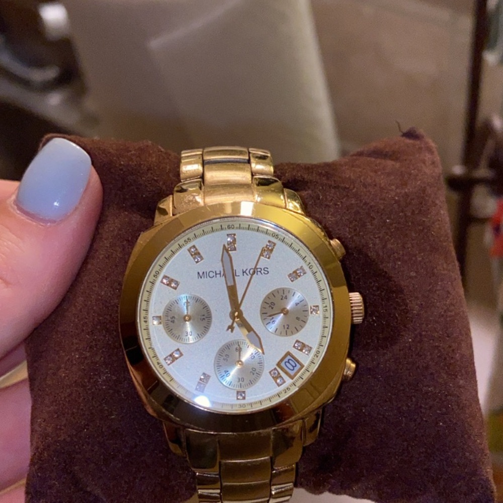 Gold Michael Kors watch